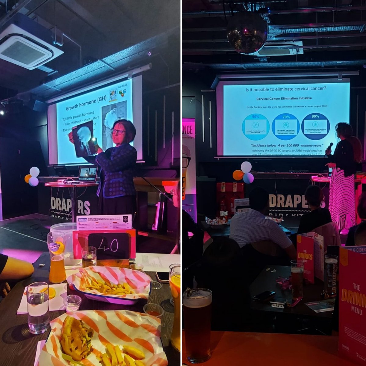 Thanks to our speakers <a href="/LabNedjai/">Nedjai Lab</a> <a href="/KorbonitsL/">Korbonits Lab</a> for the fantastic talks you gave at Pint of Science #pint22! The festival is finished this year, see you all next year! <a href="/PolClaria/">Pol Clària-Ribas</a> <a href="/MarilenaChris14/">Marilena Christoforou</a>