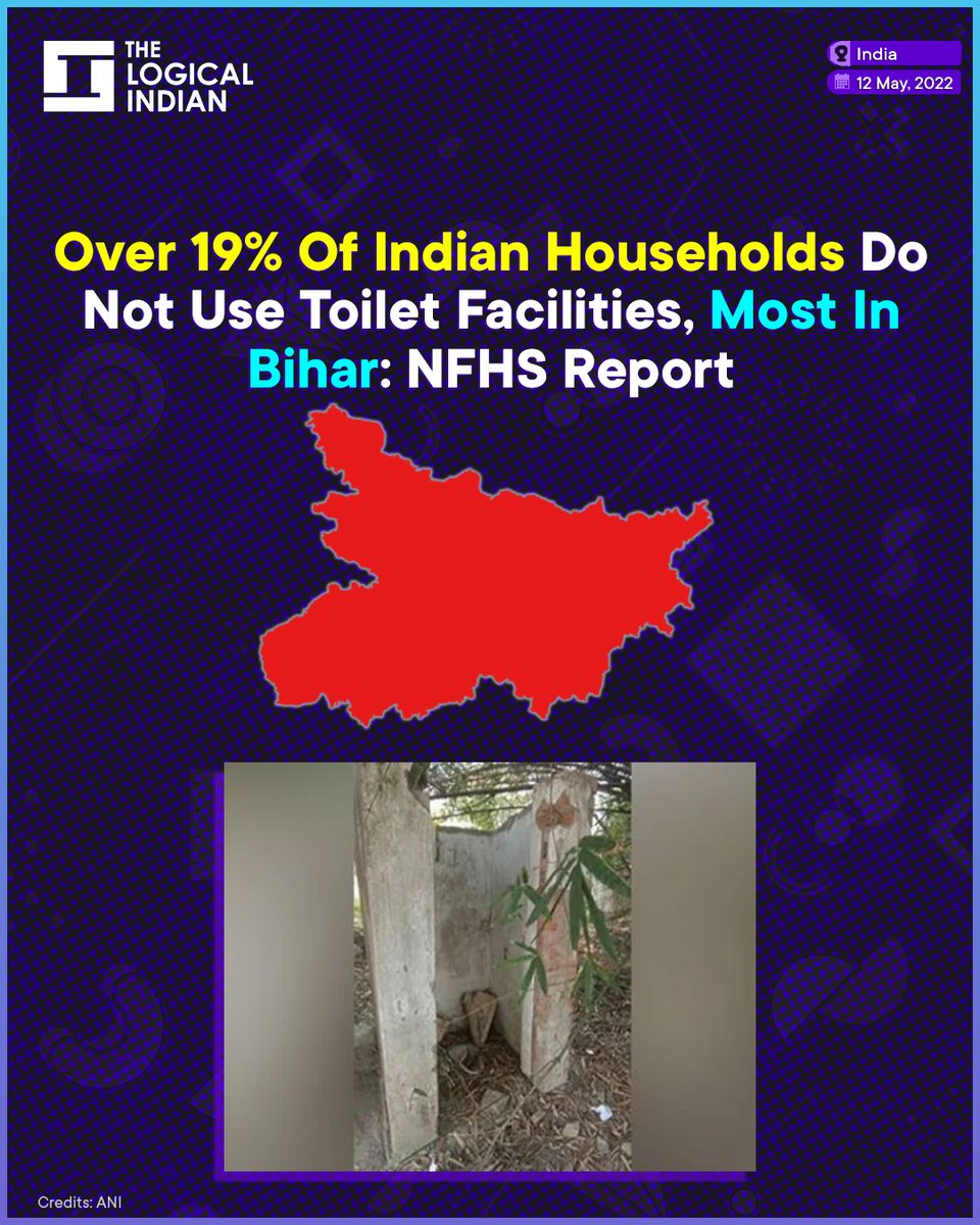 LogicalIndians's tweet photo. #notoilets - According to the NFHS, 69.3% of #households have access to improved toilet facilities - or those not shared. 8.4 per cent of households have access to shared toilet facilities, and 2.9% have access to unimproved facilities.
#NFHS #survey #OpenDefecation https://t.co/N2rWnfwG0H
