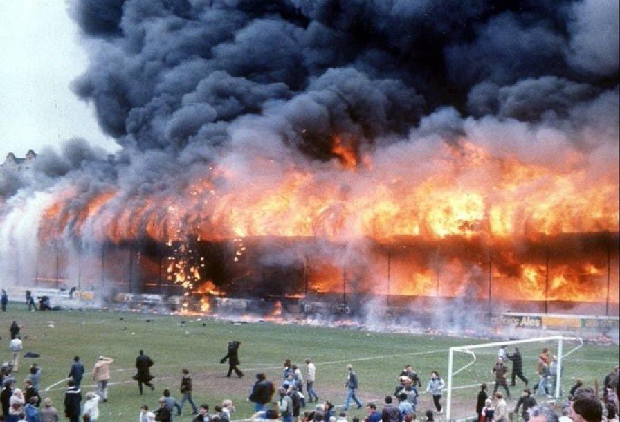 FSOAS1's tweet photo. On this day in 1985 , 56 people died in the Bradford City fire please let’s all remember them. https://t.co/I36Qlddchb