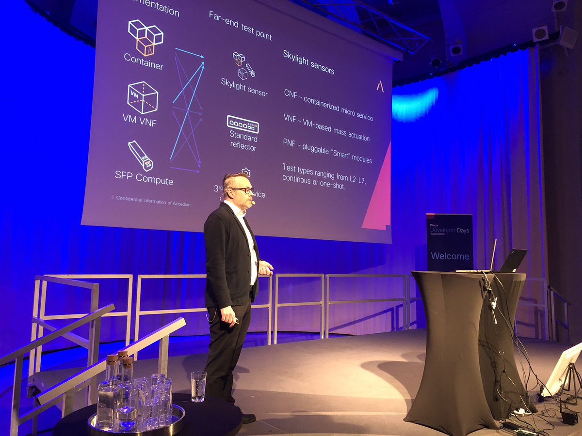 Nicklas_Wagerth's tweet photo. Henrik Nydell from @Accedian a Cisco Solution Plus Partner presenting at Automation Developer Days in Stockholm #automationdevdays  #CiscoSP360 #CiscoDevNet https://t.co/o6buP8pz29