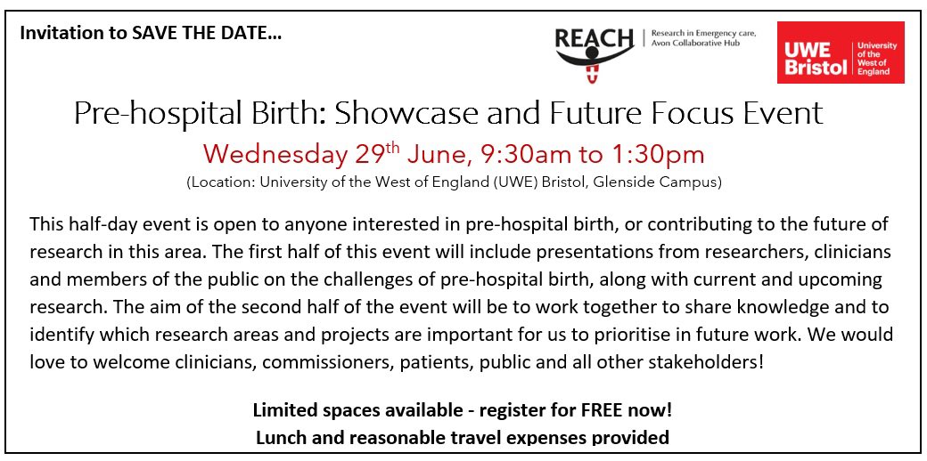 Research in Emergency Care, Avon Collaborative Hub tweet media