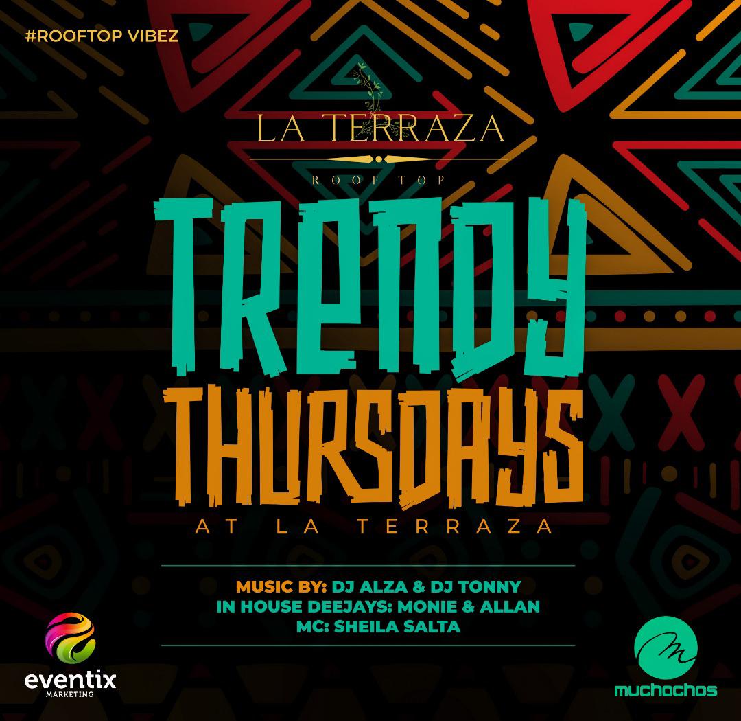 Eventix_ug's tweet photo. Thursday plot is here #TrendyThursdays happening at @laterrazaug Rooftop
Check in with friends and family and have some fun
Music by @_DeejayTony @deejayAlza along side in house djs
@sheilasalta on the mic https://t.co/ZhtIhz4Xgw