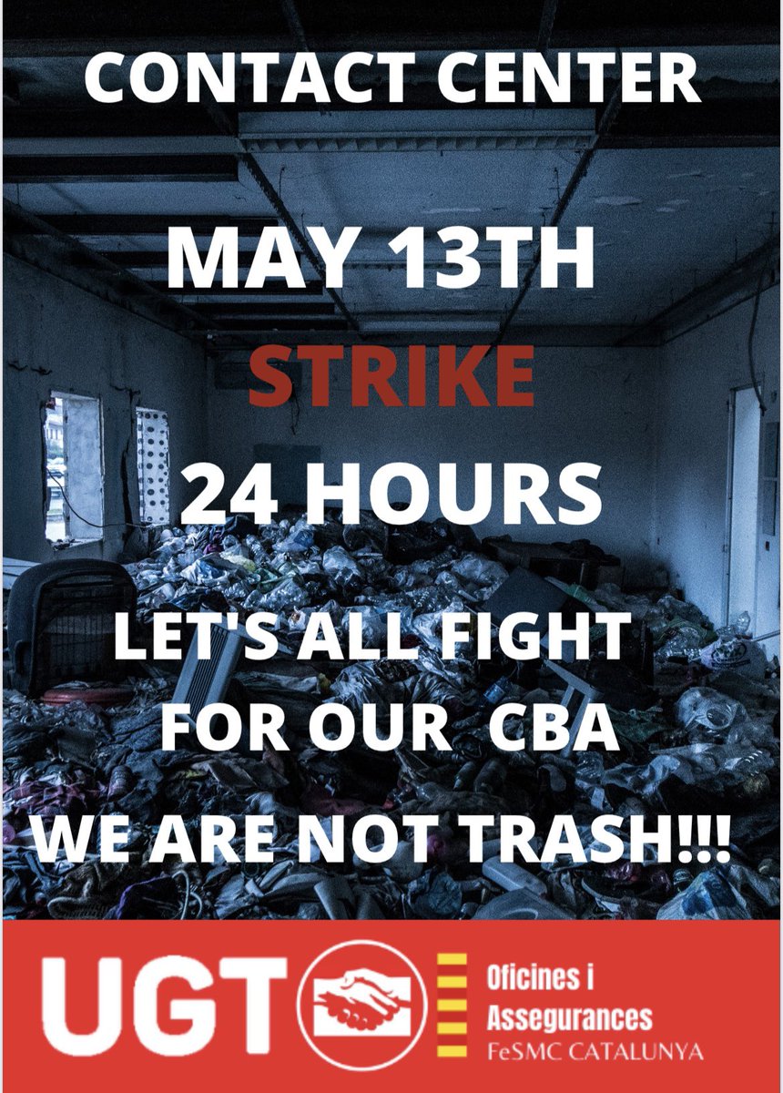 OficinesFeSMC's tweet photo. #13M #STRIKE #CONTACTCENTER
#FOROURRIGHTS #CBA #FIGHTWITHUS https://t.co/56ErQmLGFu