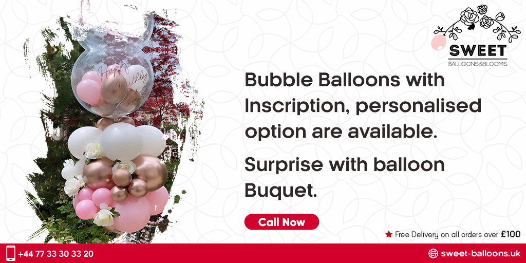 Sweetballoons1's tweet photo. Bubble Balloons🎈🎊 with Inscription, personalised option are available. Surprise with balloon Bouquet.
https://t.co/7TJ3Y5xSDm
#anniversary #surprise #decor #giftideas #harleystreet #Party #BalloonDecorations #BalloonIdeas #PartyIdeas #BalloonIdeas #Leamington #Warwick #Coventry https://t.co/d0vESwkQSU