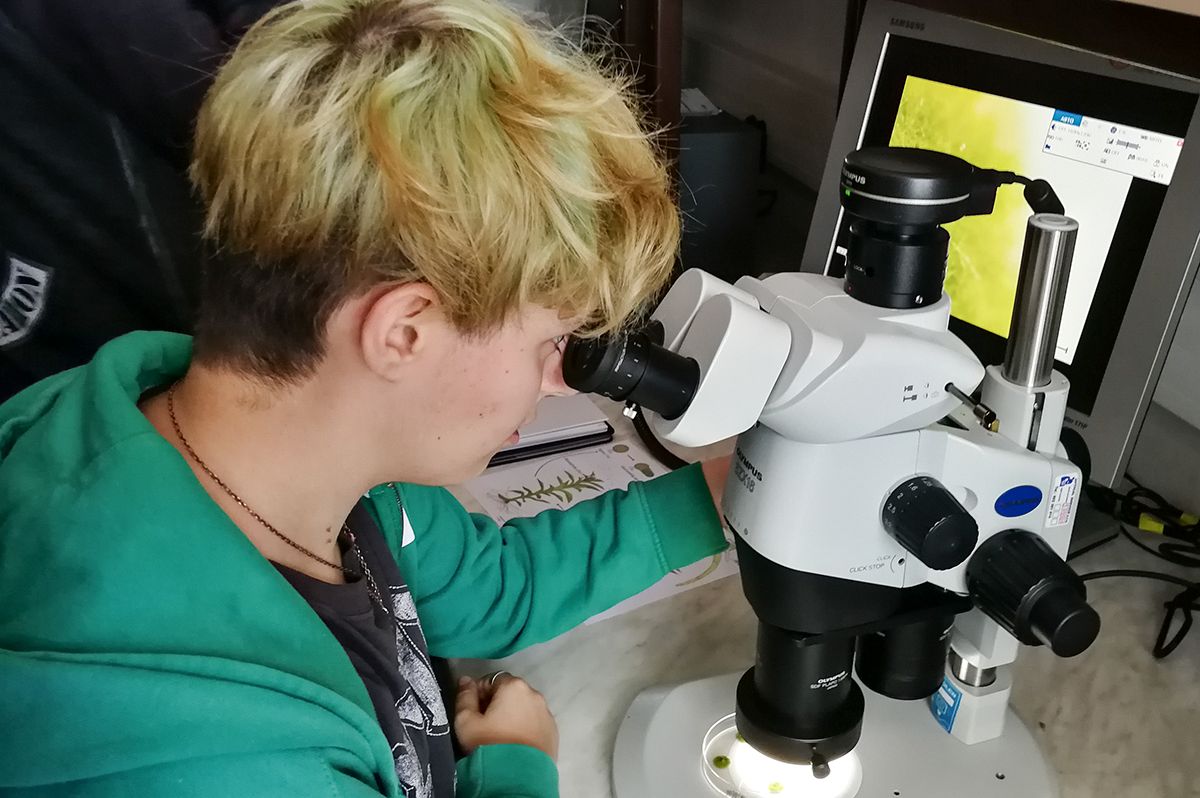 AlgatechTrebon's tweet photo. Students from austrian Höhere Lehranstalt für wirtschaftliche Berufe des Zisterzienserstiftes Zwettl ( #HLUW) visited Centre #ALGATECH of the Institute of Microbiology, CAS. The workshop was part of Interreg Cross Border project #ALGAE4FISH. https://t.co/5czNst6X8C