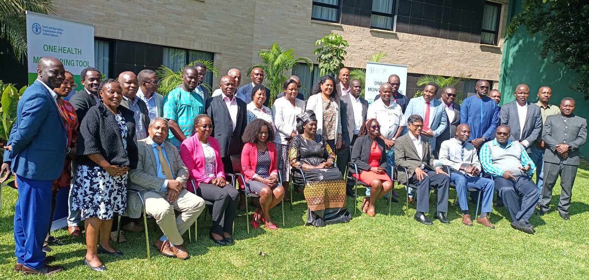 FAOKenya's tweet photo. @FAO joined @OIEAnimalHealth @WHOKenya, @UNEP @au_ibar and participating African countries to conduct a final One Health Monitoring Tool review and discuss roll out plan. https://t.co/s2ETy4wbKV