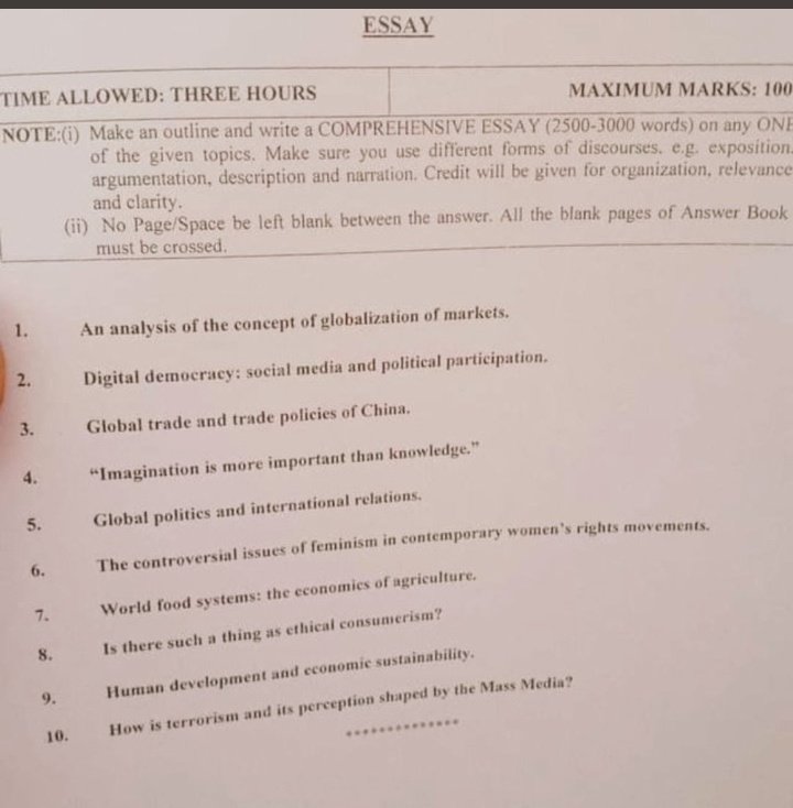 sanarehman44's tweet photo. Much easiest paper...
#EngEssay
#CSS2022 https://t.co/Sh1NvkYJ2z