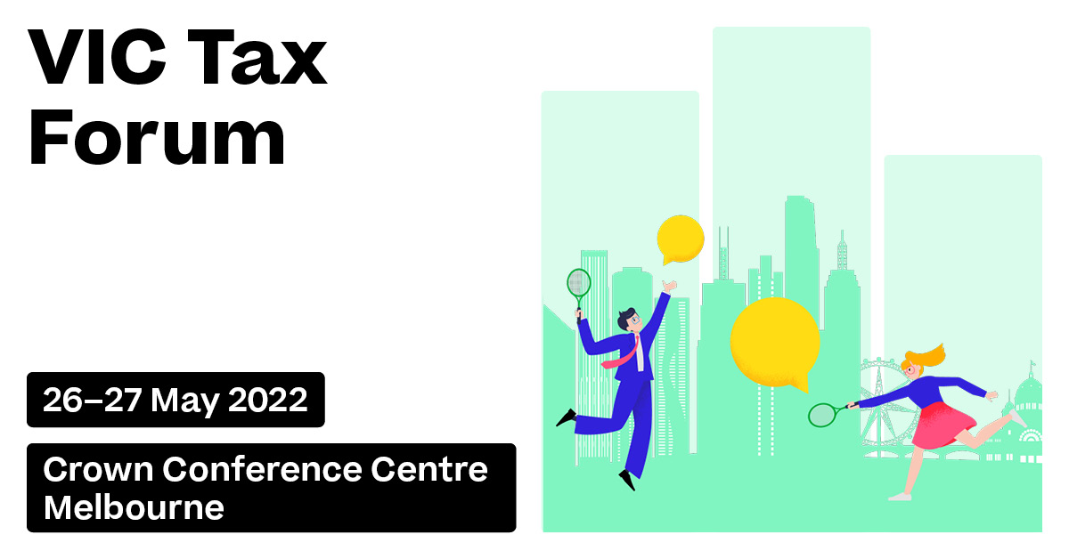 TaxInstituteOz's tweet photo. The #VICTaxForum is just 2 weeks away, tackling front-of-mind issues like #section100A, #Div7A, #cryptocurrency, #BuildtoRent &amp; more!

Hear from tax experts across 3 streams and reconnect with the profession this 26-27 May. Register now: https://t.co/CdIv2ZSmAF https://t.co/hZNmW5kWl6