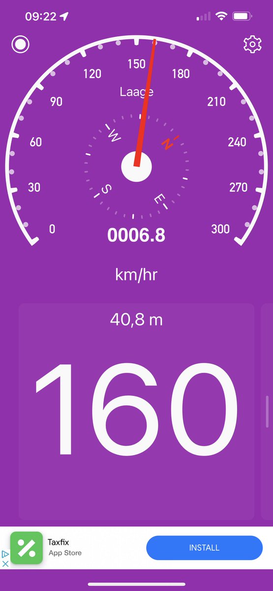 videojournalist's tweet image. Problem was poor GPS signal. This condition was not indicated in #Vidometer. rather confirmed with a free Speedometer app. Today’s commute is three hours by train followed by three hours on bike (with film and camp gear!)