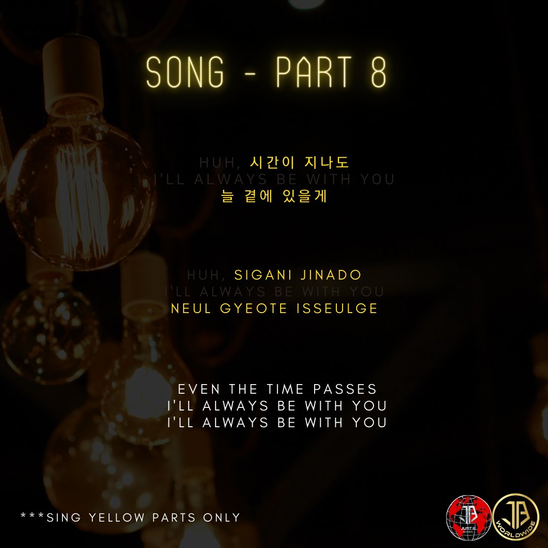JustBGlobal's tweet image. You can also access the lyrics from here:
drive.google.com/drive/folders/…

We hope you will join this project 🙏
We will announce PART 2 (video recording) of the project next week❣️

Please help to share this tweet so more ONLY B can participate 🙏