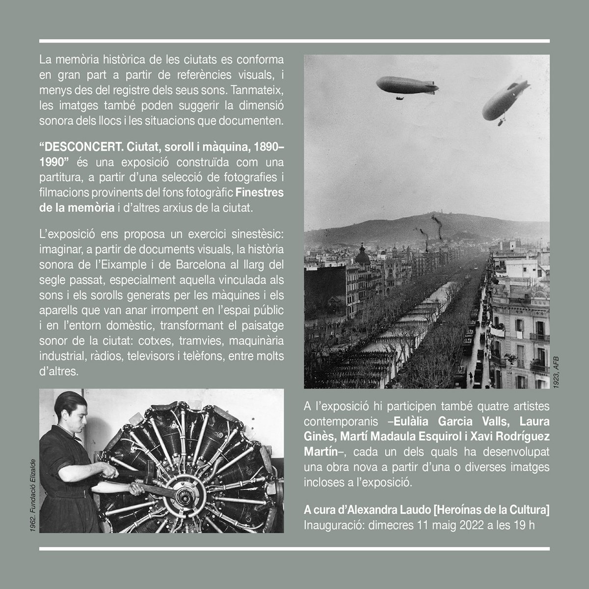 PLAN_estudi's tweet photo. Fins el 22 de juliol #desconcert #ciutat #soroll i #màquina a la @casaelizalde. A cura d' #alexandralaudo i a partir del fons #finestresdelamemòria.
#cinemedespiell #lina #peephole #pepperghost #contemporaryart https://t.co/hiaQAGMPQM