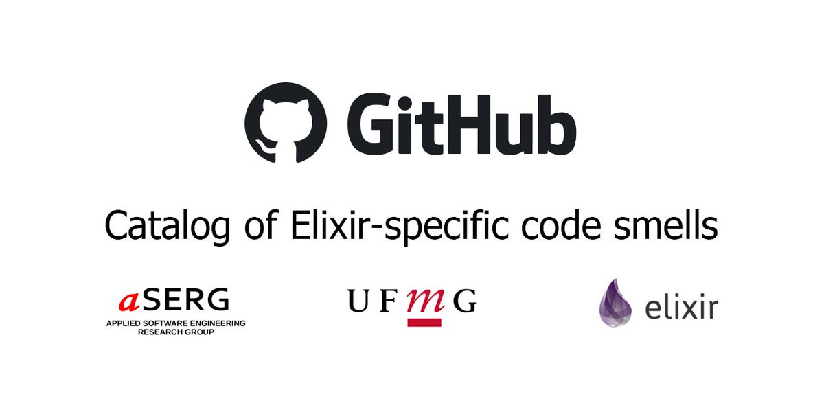 Group4Layers's tweet photo. Really amazing paper and repository with plenty of code smells, examples and patterns in #Elixir. A good opportunity to improve code analysis tools like Credo. #SoftwareDevelopment #DesignPatterns https://t.co/eeZnJrjBHf
https://t.co/mIF2Tp8FGT
https://t.co/u4Rl9ZbZAE https://t.co/hpCktAQV00