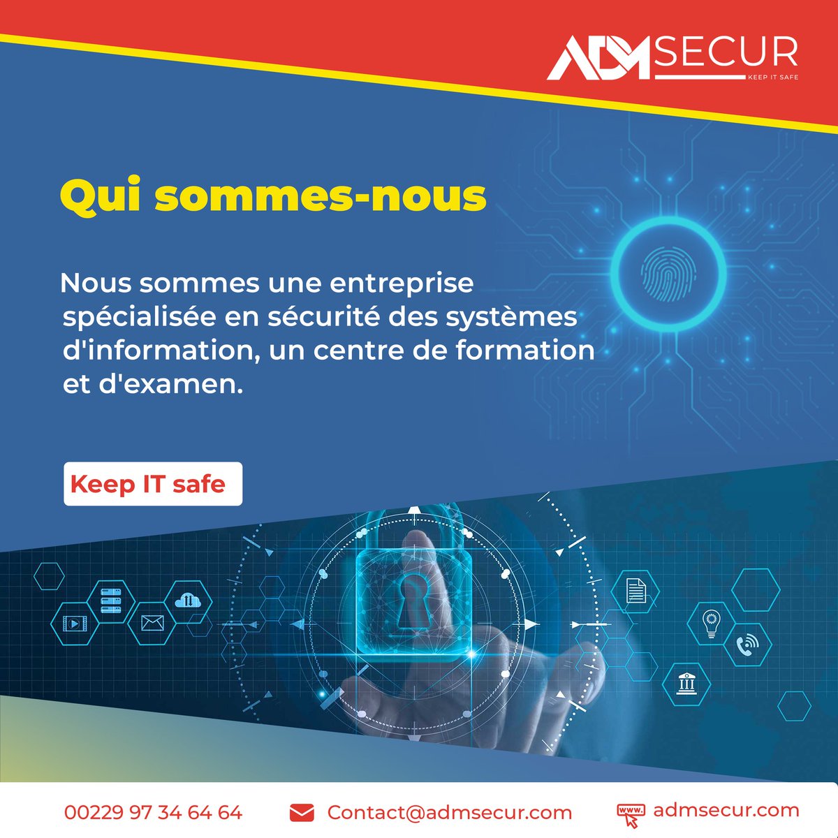 admsecur's tweet photo. QUI SOMMES-NOUS ?
👇
#security #systemesdinformation #admsecur #formation #keepitsafe #benin #africa #securityexams https://t.co/fuqHQKAAeg
