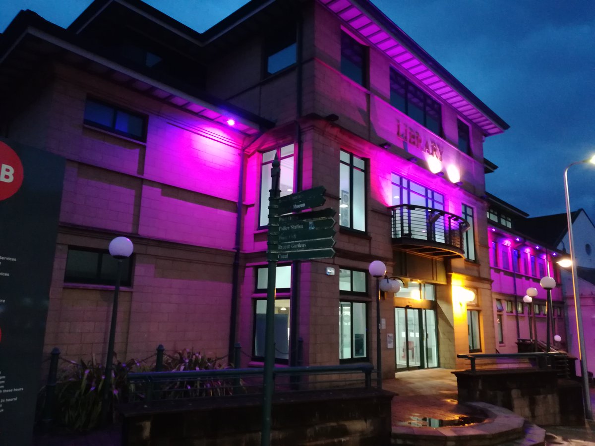EDCouncil's tweet photo. Today is International Fibromyalgia Day & we're lighting up William Patrick Library/Kirkintilloch Community Hub, Bishopbriggs Library and Community Hub, Bearsden Community Hub & Milngavie Town Hall purple tonight to show our support.
#LightUpForFibro @united_fibro https://t.co/nEVU6awL3j