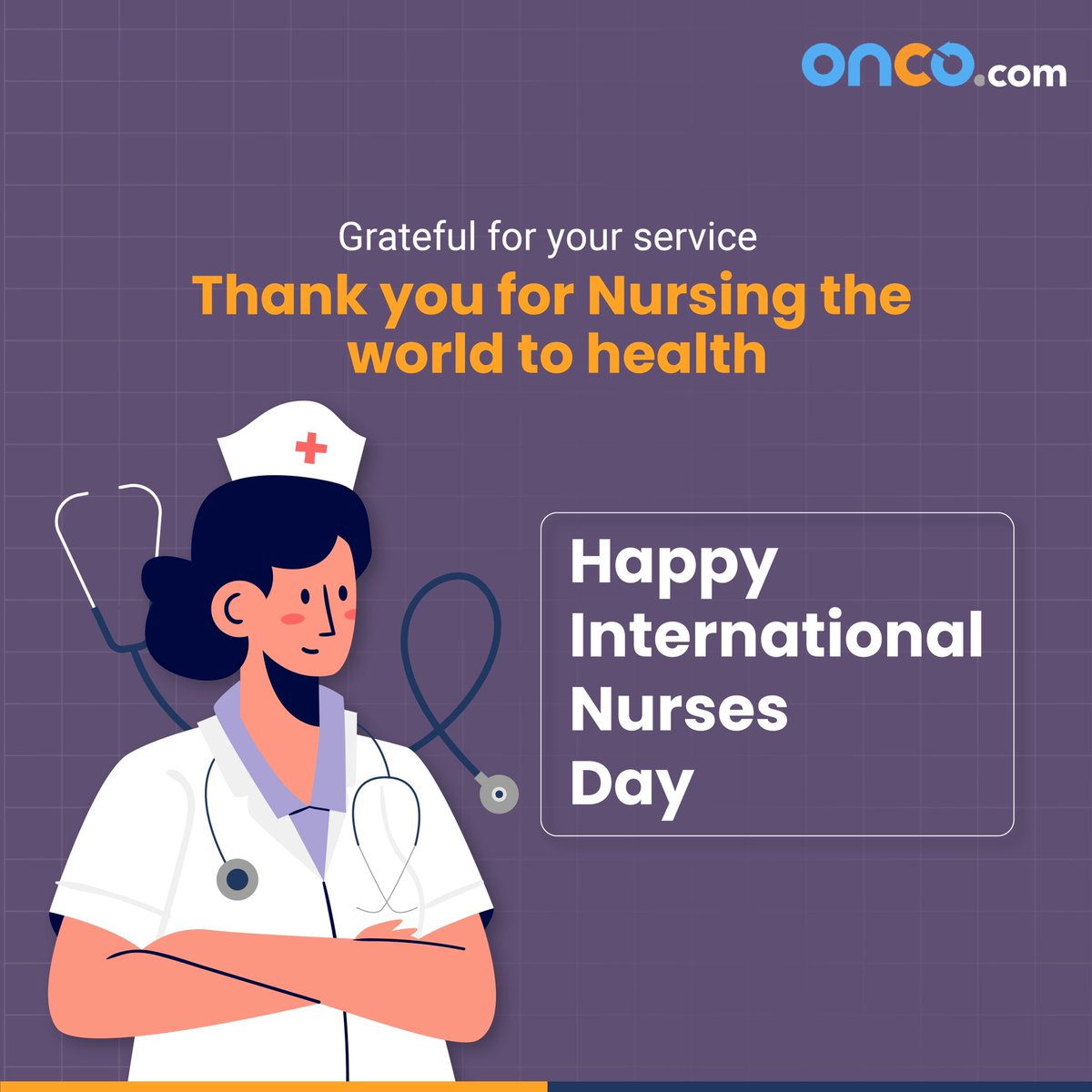 OncoCancerCare's tweet photo. Happy Nurses Day ⭐️
You are the backbone of our healthcare system. 💪 

#nursesday2022 https://t.co/zSskn9EoEz