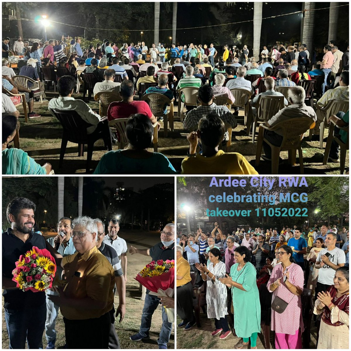 Historic order by <a href="/dtcphry/">Director Town & Country Planning</a> Profuse thanks <a href="/cmohry/">CMO Haryana</a> for announcing on 29/04/2022 at Sewocon conclave for RWAs. Thanks <a href="/DrKKKhandelwal/">Dr.KK Khandelwal IAS</a> <a href="/kMakrandIAS/">मकरंद</a> for making this happen. Thanks RS Batth for becoming the right channel between HQ and us. Adree City RWA celebrating with residents.