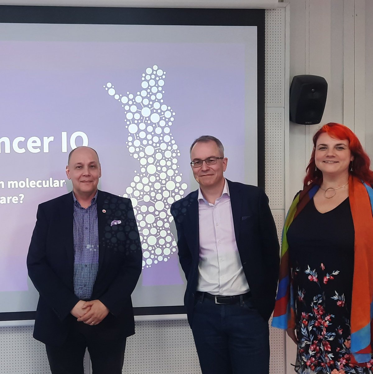 Improving Finnish #cancerdiagnostics and #cancertreatment access in a #CancerIO meeting.