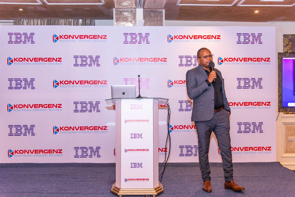 konvergenz_ke's tweet photo. Live @Kempinski: @konvergenz_ke  Founder &amp; CEO Abdul Sheikh addressing Securing enterprise Data, reducing (TCO), modernizing applications, consolidating workloads securely and ultimately helping improve customer experience in partnership with @IBM 
@WeliyeMohamed https://t.co/N7aq0rNvht