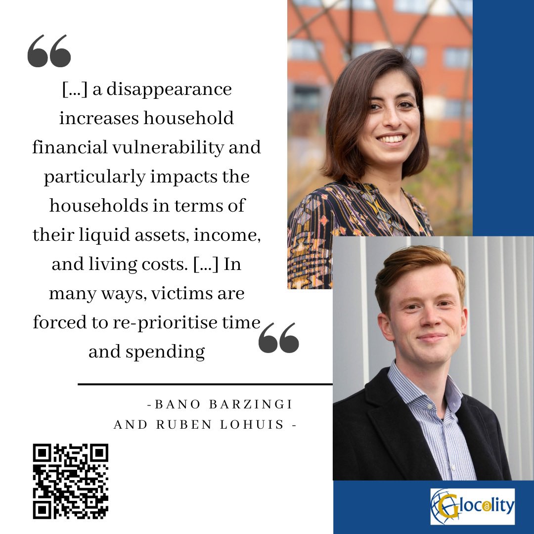 GlocalityWhc's tweet photo. If you haven't yet, go check out this #Glocality article on the impact of enforced disappearances on a household's financial vulnerability! You can find this highly interesting piece here https://t.co/UsqNjQwzcv https://t.co/MIMYvTPjAv