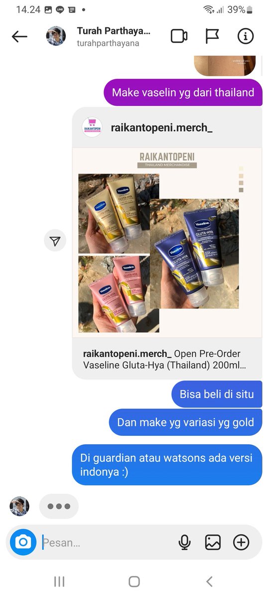 Tam_layutjoh21's tweet photo. TER NOTICE๐ญ๐ญ๐ญ๐งโโ๏ธ
#Turah
#Turahparthayana
#Vaseline
#VaselineGluta https://t.co/GzBDT7YwNl