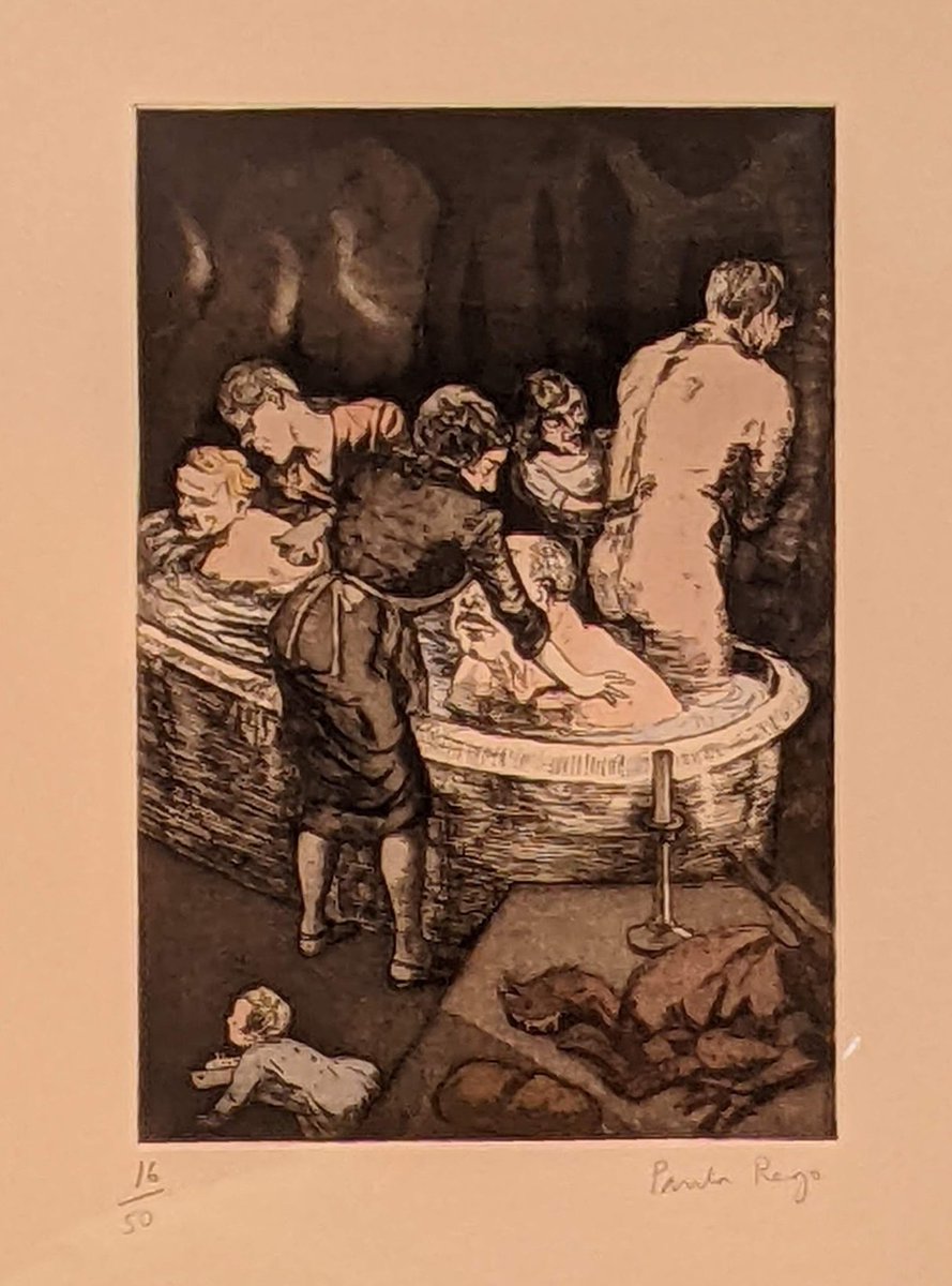 Get back here Gregory, I can see you've still got dirt behind your ears! 🛁👍🏛️🍑 #MuseumBums

Paula Rego's 'Rub-a-dub-dub', 1994, currently on display at @ArnolfiniArts 😁