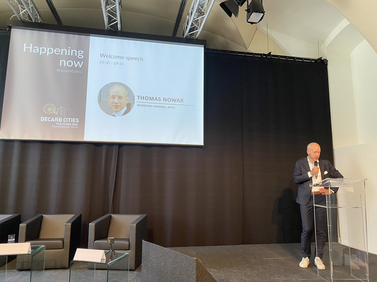 helloheatpumps's tweet photo. ✨🎉Day 2 of #DecarbCities in Vienna starts now! Looking forward to listening to the #affordable solutions for cities’ #decarbonisation > Can we afford to not afford the #EnergyTransition? https://t.co/boVcoZZZy5