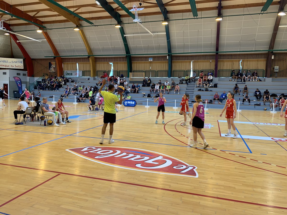 Lancement du Championnat de France  #3x3 de l’UNSS (<a href="/unss/">UNSS_National</a>) lycées excellence garçons et filles ! Une belle promotion de notre pratique sur le territoire <a href="/sarthebasket/">COMITÉ BASKET SARTHE 🏀</a> et des @pdlbasketball 🏀 @3x3Ffbb