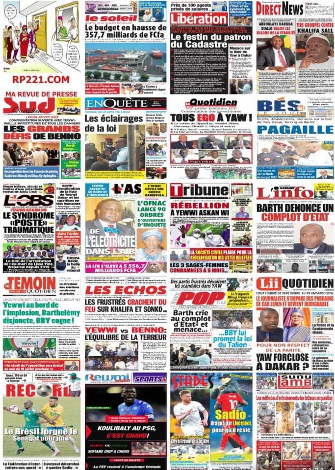 TvThiantgui's tweet photo. #Unes des #Quotidiens du jeudi 12 mai 2022 https://t.co/LQbLVj3mCa