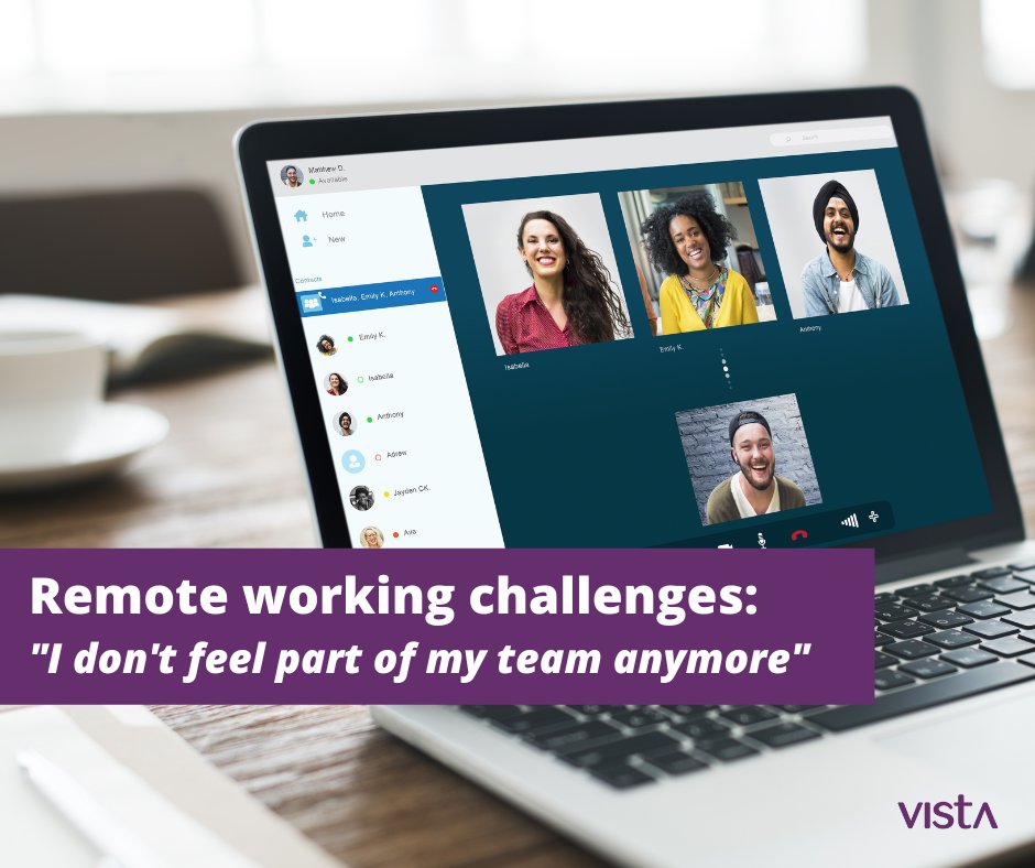 Vista_Tweets's tweet image. #RemoteWorkingChallenges: ‘I don’t feel part of my team anymore&apos;.

Does this sound familiar? How can you manage employees feeling like this? We&apos;ve been tackling  this on our resource hub: vista-employer.co.uk/resource-hub/?…

#HumanResources #NewWaysOfWorking