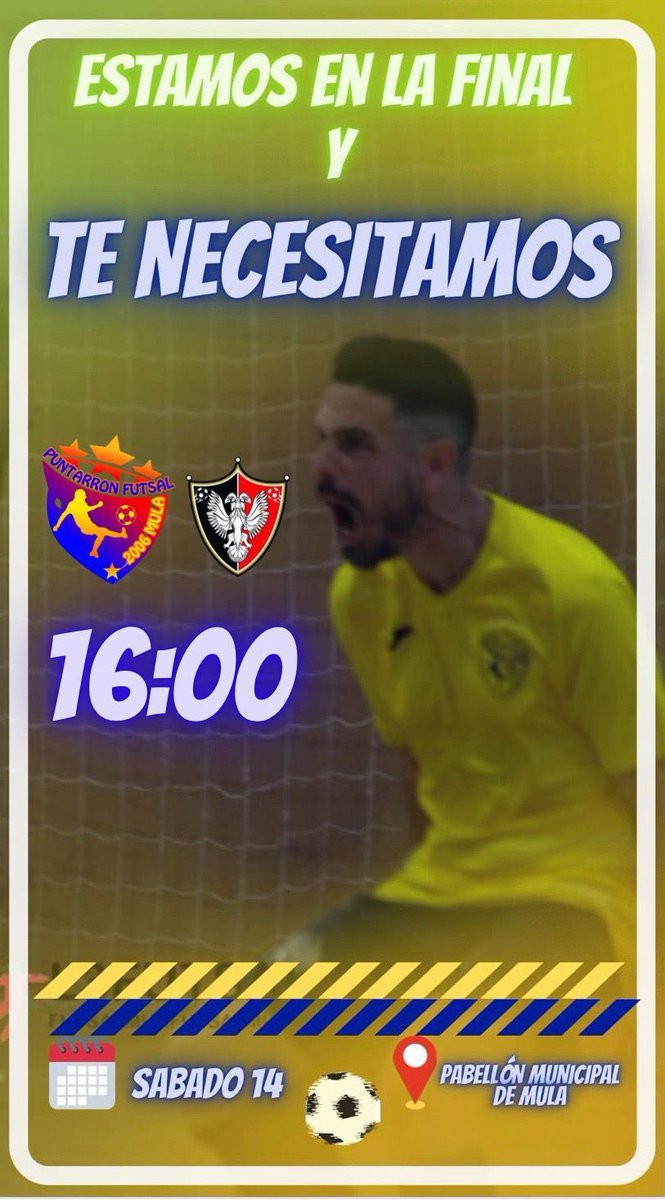 El Sábado tenéis una cita con el Puntarron Futsal. 🥰