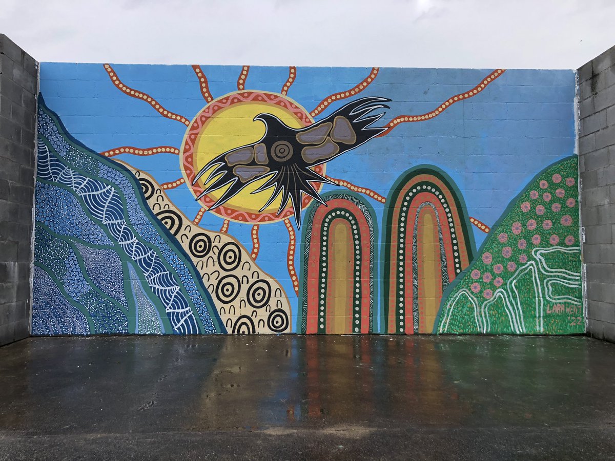 AndrewNYapp's tweet photo. How good does this new hitting wall #mural look at District Park! #tennis #birabahn #art https://t.co/90EtN05vLL