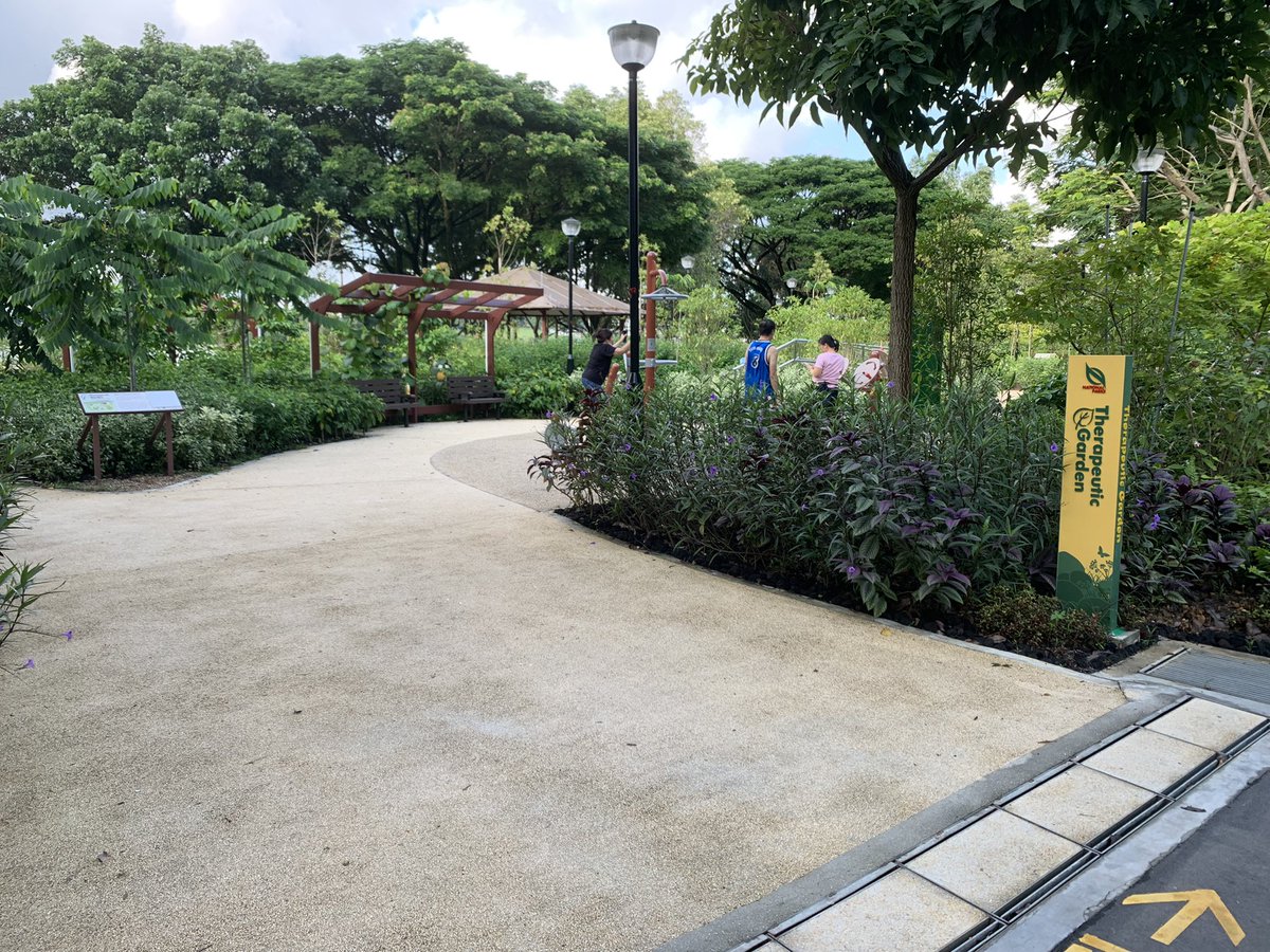 JNEO023's tweet photo. A therapeutic garden can reduce stress, promote mental well-being, and relieve mental fatigue.

There is one in Bedok Reservoir Park where you can bring your loved ones and experience natural beauty.

@ArtsAgeingNTU #AG6309Wk7AY21T3 #artsandhealth https://t.co/KOeqTZ5Isz