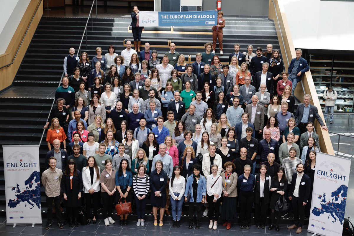 enlight_eu's tweet photo. Proud delegation of the #EuropeanDialogue 2022 bringing regional partners &amp; universities together to create impact on sustainable urban development
#EuropeanUniversities #SDG11 https://t.co/0qBUptuyUb