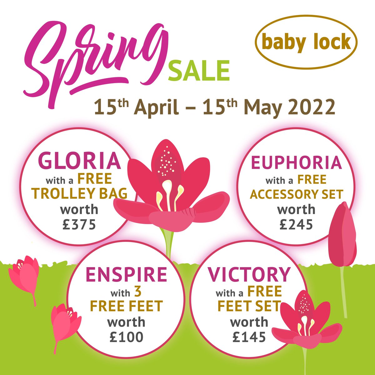 CoutureTuition's tweet photo. Ends Sunday. Don’t miss out on your fabulous new baby lock machine! #babylockoverlockers #babylockuk #babylockgloria #babylockvictory #babylockeuphoria #babylockenspire https://t.co/qLcTGZZ7vx https://t.co/SMBclFeUfc