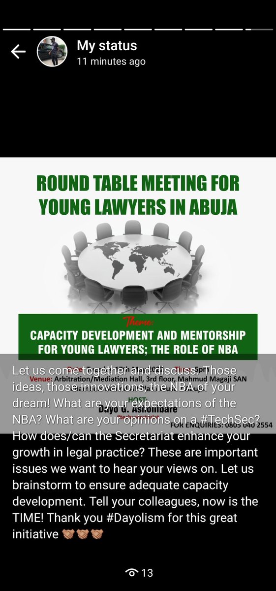 StreetLordPoko's tweet photo. My Abuja homies... Don't sleep on this... Let us come together in order to work together #Dayolism #UnityBar #TechSec https://t.co/BuKCkDLEFV