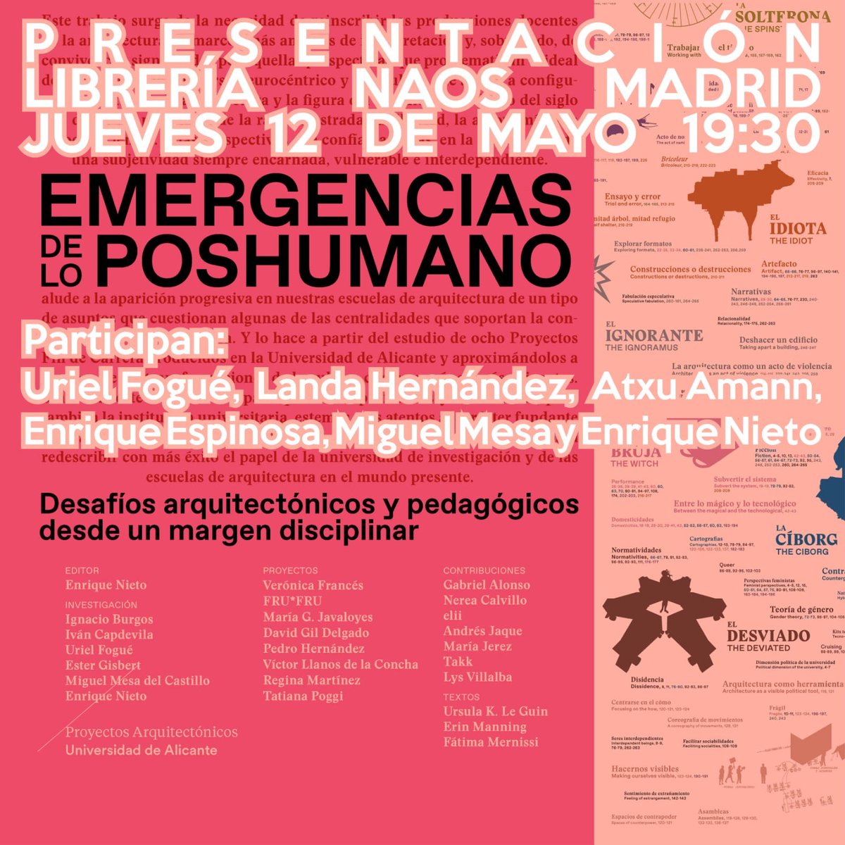 a_book_fair's tweet photo. 'Emergencias de lo Poshumano,’ es uno de los libros que forma parte de #LlibresModel en el #ModelFestBCN

Si están por Madrid y alrededores, no se pierdan la presentación en @NaosLibros hoy a las 18:30h con @atxuAmann @urielfogue @eeneerei @filoatlas @metaeees y @laperiferia https://t.co/DaHDB38fsK