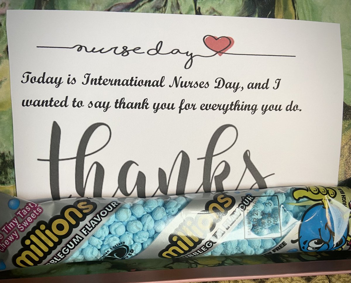 Thank you Team Paeds, nice to be appreciated on International Nurses Day ❤️ #ward8 #PAU.  <a href="/Sister_Nic/">Nic Entwistle</a> <a href="/JoConnolly_/">Jo Connolly 💙 she/her</a> <a href="/lear777/">Leanne Ratcliffe</a> <a href="/TracyDenny9/">Tracy Denny</a> @rachwalshxx <a href="/LancsHospPaeds/">Paediatrics</a>