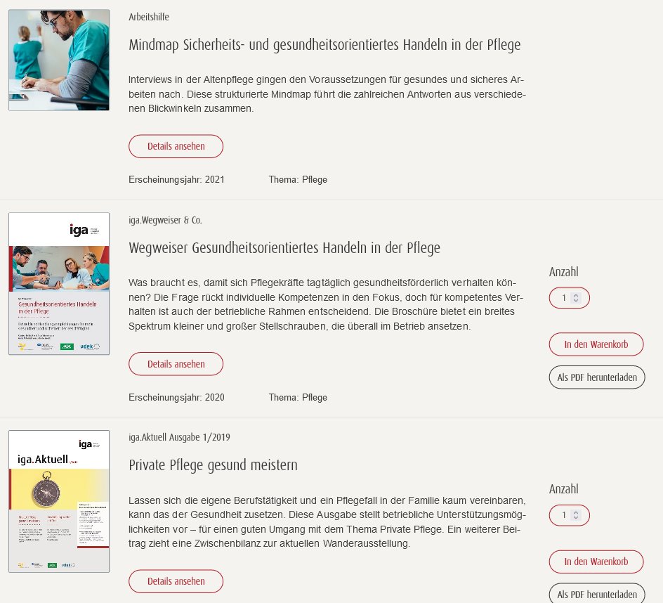Wie können Betriebe pflegende Angehörige unterstützen? Was kann eine #Pflege|einrichtung für die Gesundheit der Pflegekräfte tun? Initiative Gesundheit und Arbeit (iga) bietet umfassende Informationen an. Einfach Thema Pflege auswählen: iga-info.de/veroeffentlich… #TagDerPflegenden