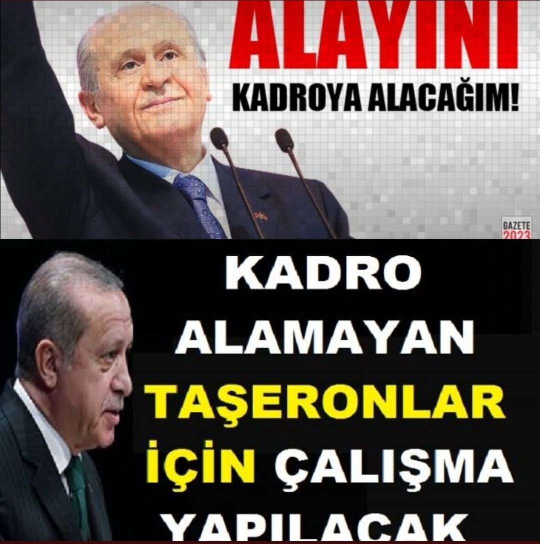 👉Kamu kurumunda emek veren ama hakkı #EmeğiSömürülenTaşeronİşçiler e  defalarca söz verilmesine rağmen ,kaderine terkedilen kamu taşeron işçilere kadro müjdesini Resmi Gazete'de görebilecek miyiz ?
#TaşeronunBitmeyenCilesi

<a href="/Akparti/">AK Parti</a> <a href="/RTErdogan/">Recep Tayyip Erdoğan</a> <a href="/vedatbilgn/">Vedat Bilgin</a> <a href="/drsoysal/">ERTUĞRUL SOYSAL</a> <a href="/MHP_Bilgi/">MHP</a>