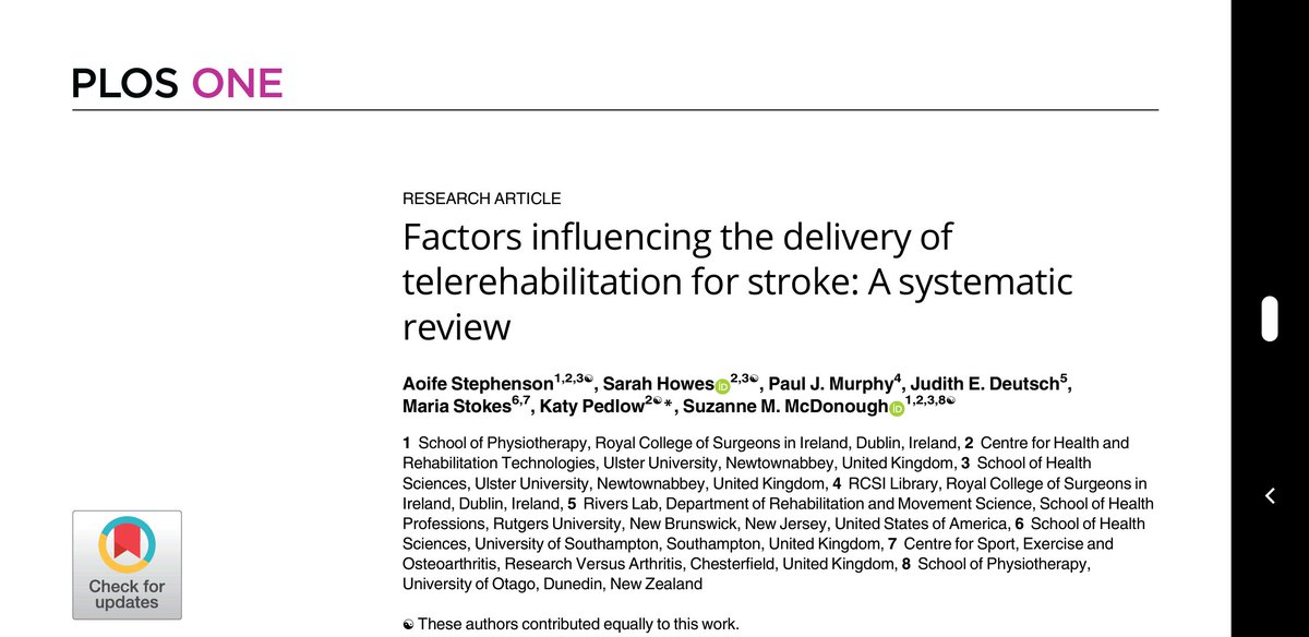 Sarah Howes (@sarahchowes) on Twitter photo Excited to share our stroke telerehabilitation review just published <a href="/PLOSONE/">PLOS One</a> #OpenAccess #stroke #rehabilitation #research #digitalhealth <a href="/aoifestephenson/">Aoife Stephenson</a> @ paulmurphy <a href="/JudithDeutsch/">Judith Deutsch</a> @ mariastokes <a href="/ktpedlow/">Dr Katy Pedlow</a> <a href="/smcdonough2/">Suzanne McDonough</a> <a href="/UlsterHealthSci/">School of Health Sciences UU</a> @RCSIPhysio journals.plos.org/plosone/articl… Excited to share our stroke telerehabilitation review just published <a href="/PLOSONE/">PLOS One</a> #OpenAccess #stroke #rehabilitation #research #digitalhealth <a href="/aoifestephenson/">Aoife Stephenson</a> @ paulmurphy <a href="/JudithDeutsch/">Judith Deutsch</a> @ mariastokes <a href="/ktpedlow/">Dr Katy Pedlow</a> <a href="/smcdonough2/">Suzanne McDonough</a> <a href="/UlsterHealthSci/">School of Health Sciences UU</a> @RCSIPhysio journals.plos.org/plosone/articl…