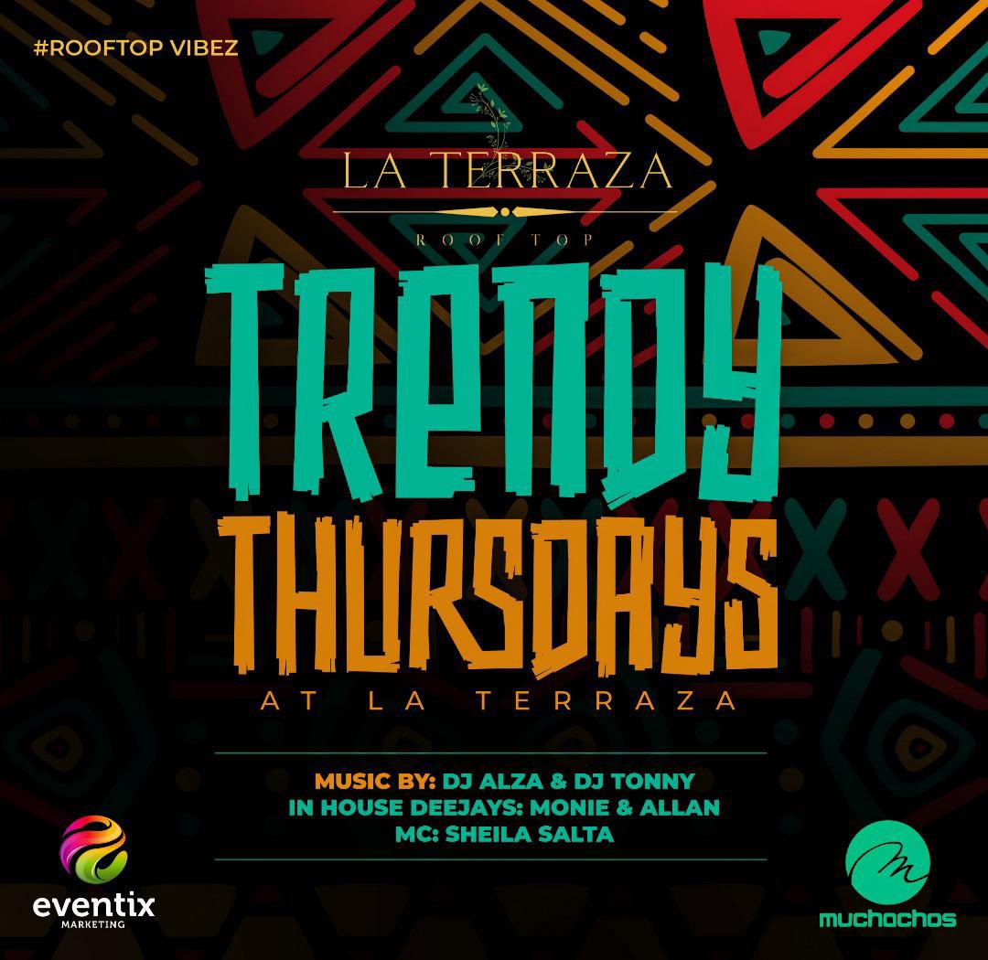 Muchachos_Ug's tweet photo. Catch a drink with your squad this evening @laterrazaug
Rooftop vibes
@deejay_alza @_DeejayTony @sheilasalta
#TrendyThursdays https://t.co/htDFW4ew66