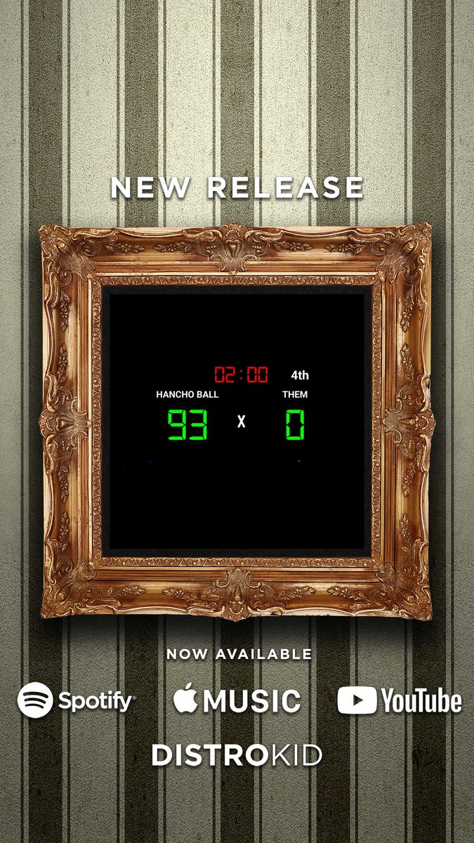 bigghancho's tweet photo. Hancho Ball -2 minute WARNING ⚠️ 
Out now on all #platforms 
#youtube #hawaii #spotify #distrokid #LasVegas #hiphop #thizzler #moneyman #peacewayempire #hanchoball https://t.co/QxDR8b7AQz