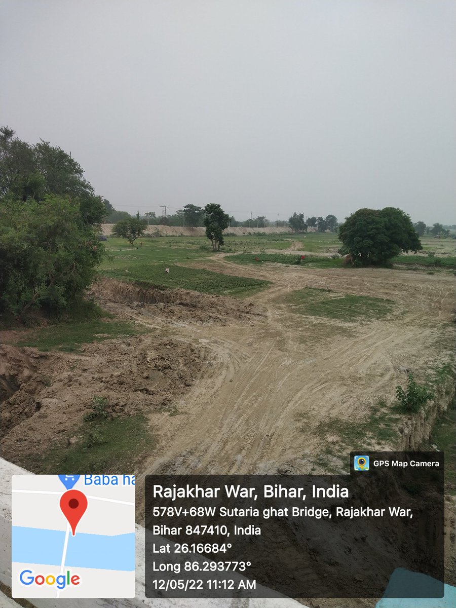 Kbpanchayat's tweet photo. #FloodProtectionWork
बाढ़ से सुरक्षा की तैयारियों।
Embarkment on Kamla Balan both bank at #Sutaria_Ghat_Bridge. Comendable work by @WRD_Bihar https://t.co/j6kie1J7CE