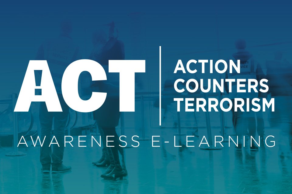 Wearetheukdsa's tweet photo. ACT Security e-learning is free training for front-line security operatives. The course will provide you with greater knowledge and confidence to detect, deter, or disrupt potential terrorist activity. Read more below...
https://t.co/Qe5Bmh6SU3
#ukdsa #sia #acttraining #security https://t.co/ZdkNjdH0ur