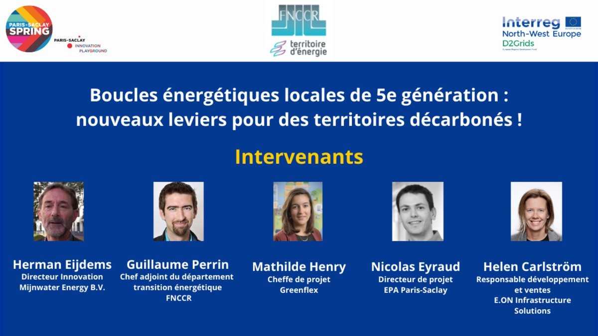 D2Grids's tweet photo. Tic Toc ⏰ Plus que 30min avant la conférence #D2Grids à @PSaclaySPRING ! Avant qu'ils ne montent sur scène, retrouvez nos intervenants qui vous feront tout savoir sur les #réseauxdechaleur de 5ème génération #HeatingandCooling #5GDHC. https://t.co/Y3ZWWgEval