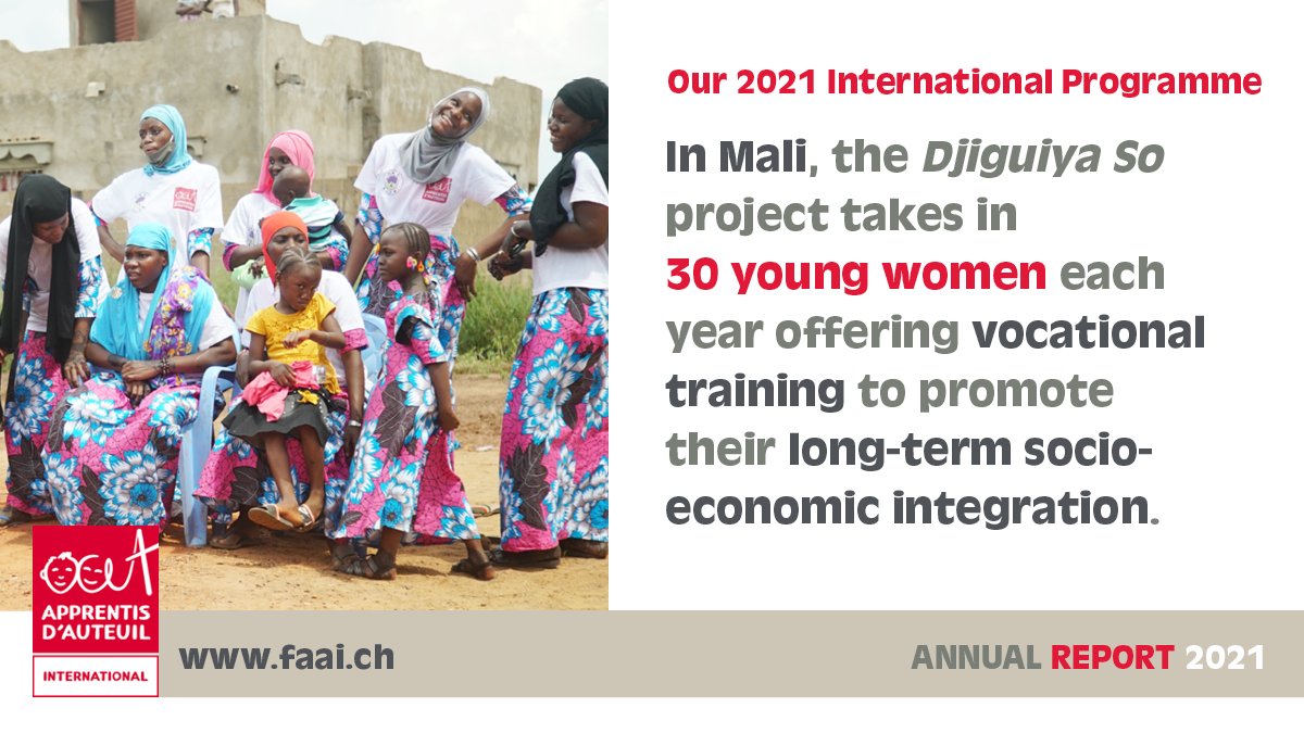 Apprentis_FAAI's tweet photo. #Bamako is marked by extensive rural exodus which seriously undermine access and conditions of employment in the city.

Together with our partner the AJDM, we support vulnerable girls from their training to the launch of their own business!
👉Read more:  https://t.co/d8aYE4nnYP https://t.co/FdLXv4lYBY