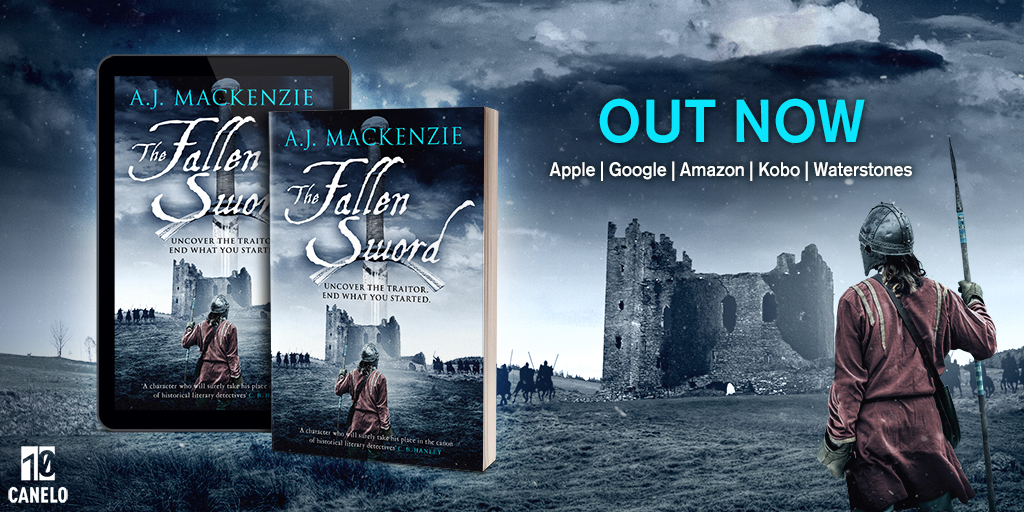 canelo_co's tweet photo. Happy publication day to @AJMacKnovels! 🎉

#TheFallenSword is the awe-inspiring finale to the Hundred Years’ War series. Perfect for fans of Andrew Taylor, Bernard Cornwell &amp; C. J. Sansom. ⚔️ 📚

Out now in ebook and paperback 👉 https://t.co/WADBGQxpDV
#HistoricalFiction https://t.co/zxMvRIsflZ
