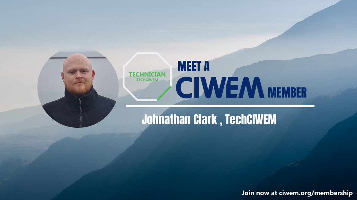 CIWEM's tweet photo. Congratulations to @CrowderConsult leakage #technician Johnathan Clark TechCIWEM, who has just been accepted as a CIWEM Technician member.
Read about Johnathan's journey to becoming a #TechCIWEM member here: https://t.co/ILNhHCezRU https://t.co/pMYeqOyuEZ