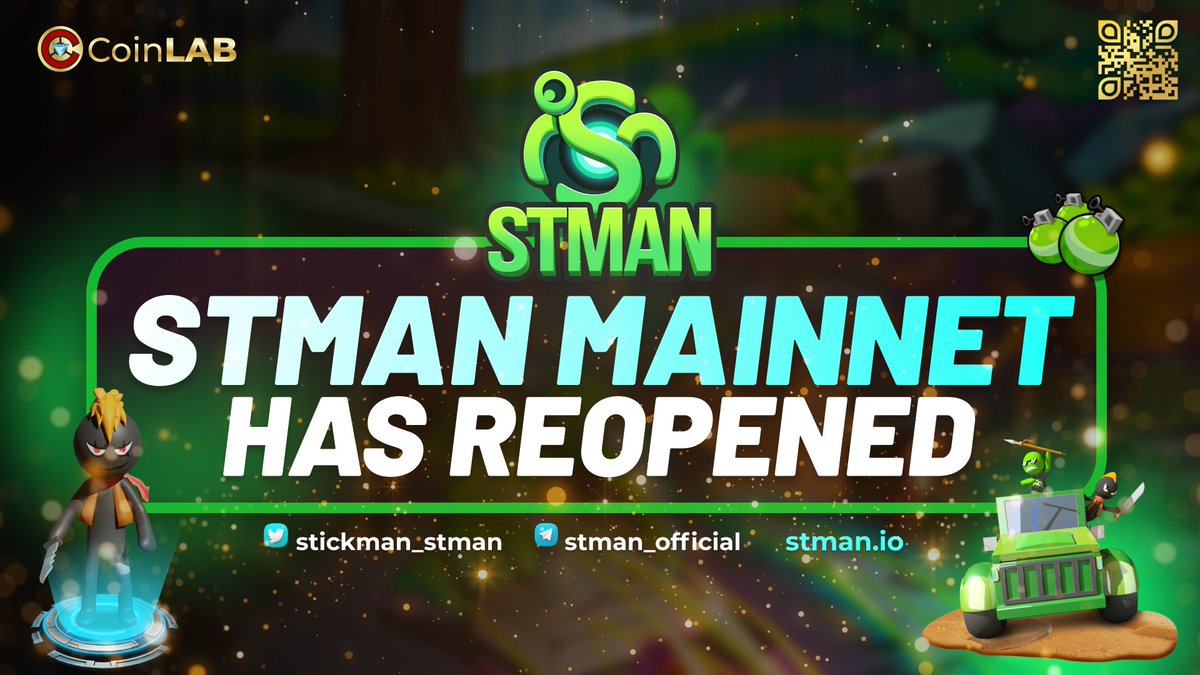 Dewis05's tweet photo. STMAN MAINNET HAS REOPENED! 🎉🎉
🔥 Join the battles now and re-heat the battlefields!
👉 Download and play PvP and PvE at https://t.co/sfeOQV5sox
📌 Instructions for downloading: https://t.co/IqtgccglCg
#CoinLAB #STMAN https://t.co/y3fPGRkqld