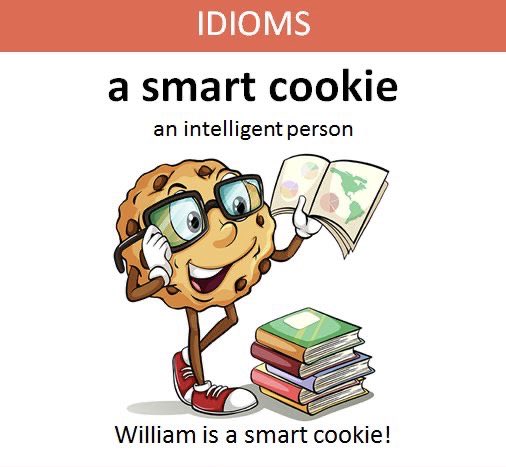 AcademicEnglis9's tweet photo. Idiom of the day: a smart cookie 🍪 

#idioms #English_idioms #مدونة_اللغة_الإنجليزية #لغة_انجليزية https://t.co/iz4AsJe5FW